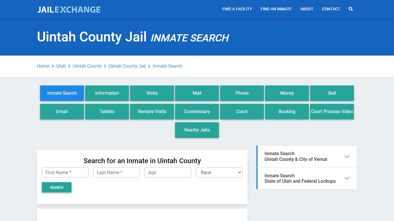 Uintah County Jail, UT Inmate Search: Roster & Mugshots - Jail Exchange